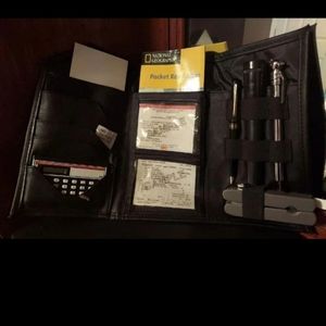 VINTAGE BELL GLOVE BOX KIT WITH NATIONAL GEOGRAPHIC ATLAS -  NWT* RARE!